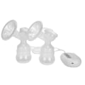 Miniatyrbilde 3 av 8: Elektrisk brystpumpe dobbeltflaske brystpumpe bærbar postpartum melkepumpe (brystpumpe 2 stk adapter 4 stk pose)