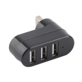 Pikkukuva 1 / 8: USB jakaja Mini Kannettava In Line USB 2.0 -telakointiasema 3-porttinen jakaja 180° Rotation Laajennuskeskitin