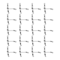 Miniatyrbilde 2 av 8: 20 stk T-form lysende fiskeswivel 3-veis kobling Cross Line rullende svivel med perler 4x5 #