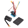 Miniatyrbillede 7 af 8: 3650 Motor Kit 2300KV One Click Indstillinger Vandtæt RC Børsteløs Motor ESC Combo med Programmeringskort til 1/10 1/8 RC Bil