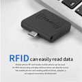 Pikkukuva 5 / 5: Mini Type C -liitäntäinen 134,2 kHz RFID EMID -eläintunnistuslukija (musta)