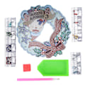Miniatyrbild 6 av 8: Rhinestone-målning krans robust hållbar unik design vacker attraktiv rhinestone konst kransDZ634