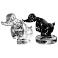 Miniatyrbilde 1 av 5: 3D Kromet Sint And Hood Ornament, Death Proof And Svart Konvoi And Hood Ornament Morsom Front Hoo