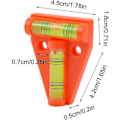 Miniatyrbild 3 av 5: 2 st Husvagns Vattenpass Litet Husbils Vattenpass Mini Husbils Vattenpass Husvagns Vattenpass T-typ Bubbelvattenpass