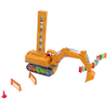 Miniatyrbilde 6 av 8: Domino Engineering Vehicle Toys Elektrisk Engineering Truck Toys Set med Lyd og Lys Effekt for Barn