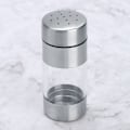Miniatyrbilde 5 av 8: Krydderbeholder i rustfritt stål for salt, pepper og krydder
