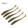 Miniatyrbilde 2 av 8: 10 stk 5 cm myke kunstige fiske lokker larve orm agn fiskeutstyr tilbehør A