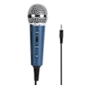 Miniatyrbillede 2 af 8: Kablet kondensatormikrofon 3,5 mm med US-formet 3,5 mm lydadapter til computerkaraoke (blå)