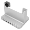 Miniatyrbillede 7 af 8: Vertikal PC-stativ 8 i 1 dockingstation Stabil signaltransmission Mini PC-stativ til OS X Office-grænsefladeudvidelse Sølvfarve