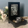 Miniatyrbild 5 av 8: Buddha rökelsehållare Utsökt vacker Zen stenljushållare för hotell Skönhetssalong Dekorera Silve Fri storlek