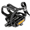 Miniatyrbillede 1 af 5: Cykel Pedalrem, Nylon Cykelpedaler Med Tåclips Og Remme Let At Installere Lh-1 Zekai