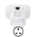 Miniatyrbild 2 av 8: WiFi-räckviddsförlängare, höghastighetsstabil plug and play, bärbar liten WiFi-signalförstärkare 100-240VUK-kontakt