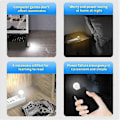Miniatyrbillede 4 af 5: USB LED Pære 3W Bærbar LED Lampe 5V Boglamper Energibesparende Nødlampe Udendørs Campinglys Indendørs Læselampe Pære hvidt lys 3 stk