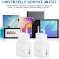 Miniatyrbilde 5 av 5: Dual Pack USB Hurtigladingsadapter kompatibel med Samsung S22/S21/S20/S10/S10e/S6/S7/S8/S9/Edge/Plus/Active/A72/A53 5G, Note 5/8/9/10