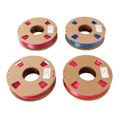 Miniatyrbillede 6 af 8: 4 ruller silke dobbelt farve filament PLA filament 1,75 mm rød guld rød grøn rød blå grøn 3D printer filament bundt