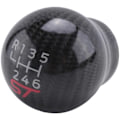 Miniatyrbillede 3 af 5: 6-gears Carbon Fiber Gear Shift Knob til Bilræs