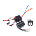 Miniatyrbild 3 av 8: 3650 3900KV Vattentät Borstlös Motor med 60A ESC Motor Drevväxel Avdragare Combo Set för 1/10 1/8 RC Bil