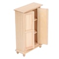 Miniatyrbillede 2 af 8: 1:12 Dukkehus Garderobe Træ Miniature Soveværelse Stue Scene Dobbelt Dør Skab Møbler Tilbehør