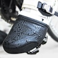 Miniatyrbillede 8 af 8: 1 par cykel lås halv wrap skridsikker cykelsko cover case vindafvisende holde varm til mountain road cykel (sort XL XXL)