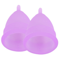 Miniatyrbilde 3 av 8: Menstruasjons originale autentiske kopper Sett Gjenbrukbar silikon menstruasjonskopp med pose BoxL
