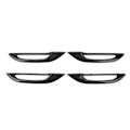 Miniatyrbilde 5 av 8: 4 stk. dørhåndtakbeskyttelse for bil, anti-frost, karbonfiberstil, erstatning for Tesla Model 3 Y