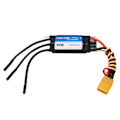 Miniatyrbillede 3 af 8: 80A RC Båd ESC Vandtæt Sort Multi Beskyttelse RC Elektrisk Hastighedsregulator til Udskiftning