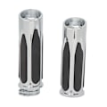 Miniatyrbilde 1 av 8: 2 stk 25mm motorsykkelgrep Antiskid grepjustering håndgrep for Touring 883 120 Custom Chrome