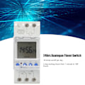 Miniatyrbild 3 av 7: Digital Analog Timer Switch DIN-skena Storbildsskärm Programmerbar 85‑265V 16A-Vit-1 stycke