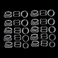 Miniatyrbild 3 av 5: 7 x 10 Set Nylon BH-band Justerare Slider/Krokar/O-Ring Underkläder Hantverk--