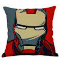 Miniatyrbilde 1 av 2: 4 stk. Bomull Hamp Hjem Spiderman Dekorativt Pyntepute med Glidelås Fylling, 45x45cm Pynteputetrekk Flott for Sofa, Stue Soverom SoftA