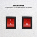 Pikkukuva 8 / 8: 5kpl Keinukytkin 16A 250V 4-nastainen Red Light Industrial Control Accessories 31 x 25mm