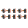 Miniatyrbilde 2 av 8: 10 stk Biljard Snooker Pool Cue Pole Tip Reservedeler Utstyr Tilbehør (12mm)