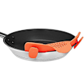 Miniatyrbilde 3 av 5: Silikonklips for gryter og panner - Pasta- og matsil for kjøtt, grønnsaker og frukt - Kjøkkensikt