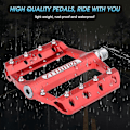 Miniatyrbilde 3 av 5: Lettvekts MTB Pedaler, Aluminium Sykkelpedaler, Universell Anti-skli Pedal, for MTB Sykkel