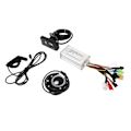 Miniatyrbillede 3 af 8: Bike Conversion 17A 3 Mode Sine Wave 6 Tube Controller Kit Power Assist Sensor Thumb Throttle med LED S810 Panel