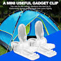 Miniatyrbild 3 av 8: 20 st/pack Tält Klämkrok Markis Vindrep Clamp Tält Dragpunkt för utomhuscamping