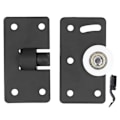 Miniatyrbillede 1 af 8: Skydedørs hjul garderobe skab skab møbler rillet hjul skydedør hardware
