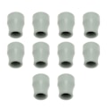 Miniatyrbillede 1 af 8: 10 STK Gummibuffer Udskiftning af krykkespidser Skridsikker stokspidsbeskytter 22 mm indvendig diameter