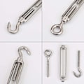 Miniatyrbilde 3 av 5: Heavy Duty 304 Rustfritt Stål Wire Rope Spenningssett - Solskjerming, Teltoppsett - Anti-Rust