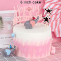 Miniatyrbild 4 av 5: 2025 Nytt Paket Resin Liten Elefant Tårtdekoration med Ballong Fågel Baby Shower Flicka Födelsedagsfest Skrivbord Tårtdekoration Rosa
