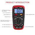 Miniatyrbillede 3 af 5: 2025 Egnet Digital Kapacitansmåler Multimeter Professionel Kondensatortester 0.1pF - 20.000uF med LCD-baggrundsbelysning
