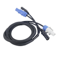 Miniatyrbillede 1 af 5: DMX Powercon Kabel Kombination af Powercon Stik og DMX XLR Signallinje kompatibel med Lys Strømtilslutning