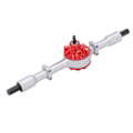 Miniatyrbilde 2 av 8: RC lastebil metall bakbroaksel erstatningstilbehør RC biloppgraderingsdeler for WPL D12Silver Red