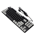 Miniatyrbilde 7 av 8: 87-tasters mekanisk tastatur RGB-bakgrunnsbelysning blå bryter rask respons USB svart grå datamaskintastatur for hjemmekontor