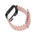 Miniatyrbilde 6 av 8: 2 i 1 klokkerem Beskyttelsesveske Silikon justerbar erstatningsremveske for Redmi Watch 3 Pink