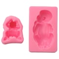 Miniatyrbilde 8 av 8: 3D sovende baby silikonform engel fondantformer for kakepynt dekorasjonsutstyr for sjokolade godteri mousse