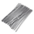 Miniatyrbillede 1 af 8: 20 stk 30 huller LøsE blad Plastbindingsring Fjeder Spiralringe til A4 papir 11mm sort