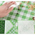 Miniatyrbillede 3 af 3: Picnic tæppe 100 x 150 cm, strandtæppe, picnic tæppe, vaskbar strandmåtte, camping, picnic (gul hvid)