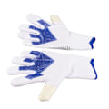 Miniatyrbillede 2 af 8: Et par fodboldmålmandshandsker med stærkt håndfladegreb, fingerspidsbeskyttelse, skridsikker latex og nylon, åndbar fodboldmålmandshandske 7