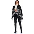 Miniatyrbillede 4 af 5: Moderne Oversized Strikkede Poncho Cape til Kvinder - Varme Vinter Sjal Wraps